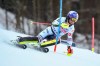 France's Alexis Pinturault speeds down the course during an alpine ski, men's World Cup slalom, in Chamonix, Sunday, Jan. 31, 2021. (AP Photo/Marco Tacca)