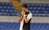 Juventus' Cristiano Ronaldo reacts after missing a scoring chance during the Italian Cup soccer final match between Napoli and Juventus, at Rome's Olympic Stadium, Wednesday, June 17, 2020. (AP Photo/Andrew Medichini)