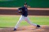 Tampa Bay Rays starting pitcher Blake Snell throws during the first inning in Game 6 of a baseball American League Championship Series against the Houston Astros, Friday, Oct. 16, 2020, in San Diego. (AP Photo/Gregory Bull)