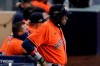 Houston Astros manager Dusty Baker Jr. for the start of Game 7 of a baseball American League Championship Series against the Tampa Bay Rays, Saturday, Oct. 17, 2020, in San Diego. (AP Photo/Ashley Landis)