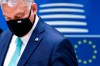 FILE- In this Saturday, July 18, 2020, file photo, Hungary's Prime Minister Viktor Orban wears a protective face mask as he arrives for a round table meeting at an EU summit in Brussels. The European Union is warning Hungary that it can't stop all foreigners from entering and only allow its own citizens back in after the country announced new coronavirus travel restrictions. Hungarians returning from abroad must now quarantine for two weeks unless they twice test negative for the coronavirus. Foreign citizens cannot enter, except in ‚Äújustified cases.‚Äù (Francois Lenoir, Pool Photo via AP. File)