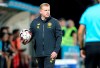 FILE - In this Wednesday, Aug. 7, 2019 file photo, Celtic's coach Neil Lennon gestures during the Champions League third qualifying round, first leg, soccer match between CFR Cluj and Celtic FC at the Constantin Radulescu stadium in Cluj, Romania. Lennon has resigned as manager of Scottish club Celtic with the team a distant second to Glasgow rival Rangers. Celtic was in pursuit of a 10th consecutive league title but is 18 points behind Rangers in a turbulent season punctuated by a 1-0 loss to Ross County on Sunday, Feb. 21, 2021. (AP Photo/Mircea Rosca, File)