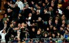 FILE - In this Wednesday, Feb. 26, 2020 file photo, Manchester City's Gabriel Jesus, right, celebrates after scoring his side's opening goal during the Champions League, round of 16, first leg soccer match between Real Madrid and Manchester City at the Santiago Bernabeu stadium in Madrid, Spain. Manchester City’s appeal against a two-year ban from European soccer will be heard over three days in June. The Court of Arbitration for Sport says it has set aside June 8-10 for the case. It is unclear if a hearing will be held in person at the court or by video link. No timetable was set for a verdict but a ruling is needed before English teams enter next season’s Champions League draw. Man City was banned by UEFA in February for “serious breaches” of financial monitoring rules and failing to cooperate with investigators. (AP Photo/Manu Fernandez, File)
