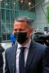 Former Manchester United footballer Ryan Giggs arrives at Manchester Magistrates' Court where he is charged with assaulting two women and controlling or coercive behaviour, in Manchester, England, Wednesday April 28, 2021. Giggs has appeared in court and denied assaulting two women, including a former girlfriend who is he accused of coercively controlling with violence. The 47-year-old Giggs entered the not guilty pleas from the dock at Manchester Magistrates’ Court for his first court appearance since being charged earlier this month. (Peter Byrne/PA via AP)