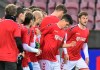Denmark's National team players wear shirts reading 