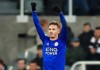 Leicester City's James Maddison celebrates scoring his side's second goal of the game, during the English Premier League soccer match between Newcastle United and Leicester City at St James' Park, in Newcastle, England, Wednesday, Jan. 1, 2020. (Owen Humphreys/PA via AP)