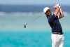 Abraham Ancer of Mexico hits from the 16th tee during the third round of the Saudi International at Royal Greens Golf and Country Club, Saturday, Feb. 1, 2020, in Red Sea resort of King Abdullah Economic City, Saudi Arabia. (AP Photo/Amr Nabil)