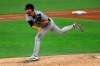 Colorado Rockies pitcher Daniel Bard throws in the fifth inning against the Texas Rangers in a baseball game Saturday, July 25, 2020, in Arlington, Texas. (AP Photo/Richard W. Rodriguez)