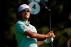 Abraham Ancer, of Mexico, watches his tee shot on the fourth hole during the second round of the Masters golf tournament Friday, Nov. 13, 2020, in Augusta, Ga. (AP Photo/Chris Carlson)