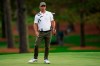 Paul Casey, of England, watches his ball as hie misses a birdie putt on the seventh hole during the first round of the Masters golf tournament Thursday, Nov. 12, 2020, in Augusta, Ga. (AP Photo/David J. Phillip)