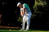Bryson DeChambeau tees off on the seventh hole during the second round of the Masters golf tournament Friday, Nov. 13, 2020, in Augusta, Ga. (AP Photo/Charlie Riedel)