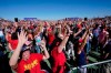 Supporters cheer as President Donald Trump speaks at a campaign rally at Prescott Regional Airport, Monday, Oct. 19, 2020, in Prescott, Ariz. (AP Photo/Alex Brandon)