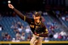 San Diego Padres starting pitcher Chris Paddack throws against the Arizona Diamondbacks during the first inning of a baseball game, Tuesday, April 27, 2021, in Phoenix. (AP Photo/Matt York)