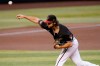 Arizona Diamondbacks starting pitcher Zac Gallen throws against the San Francisco Giants during the first inning of a baseball game, Friday, Aug. 28, 2020, in Phoenix. (AP Photo/Matt York)