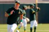 Oakland Athletics' Matt Chapman runs during a spring training baseball practice, Monday, Feb. 22, 2021, in Mesa, Ariz. (AP Photo/Matt York)