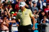 Webb Simpson pumps his fist after sinking the winning putt on the first playoff hole during the final round of the Waste Management Phoenix Open PGA Tour golf event Sunday, Feb. 2, 2020, in Scottsdale, Ariz. (AP Photo/Ross D. Franklin)