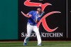 Kansas City Royals left fielder Bubba Starling catches a fly ball hit by Los Angeles Dodgers' Chris Taylor during the fourth inning a spring training baseball game Friday, March 5, 2021, in Surprise, Ariz. (AP Photo/Sue Ogrocki)