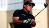 Phil Mickelson tees off on the first hole during the Jose Cuervo Pro-Am at Omni Tucson National Resort in Tucson, Ariz., Thursday, Feb. 25, 2021. (Mamta Popat/Arizona Daily Star via AP)