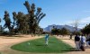 Bernhard Langer lofts a shot from the third tee during the second round of the 2021 Cologuard Classic golf tournament at the Omni Tucson National Resort on Saturday, Feb. 27, 2021. (Rick Wiley/Arizona Daily Star via AP)