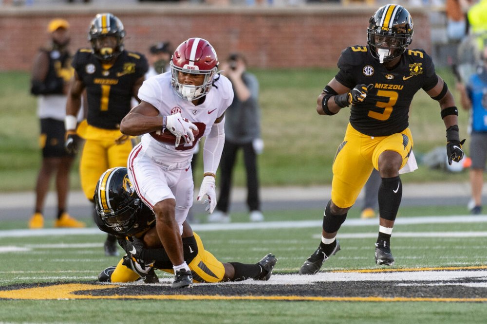 CP
Topping the list of Canadians on the CFL's scouting list is University of Alabama wide receiver John Metchie, (L.G. Patterson / The Associated Press files)