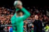 Real Madrid's head coach Zinedine Zidane gives instructions to his team players during the Spanish La Liga soccer match between Valencia and Real Madrid at the Mestalla Stadium in Valencia, Spain, Sunday, December 15, 2019. (AP Photo/Alberto Saiz)