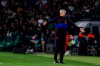 Barcelona's head coach Quique Setien gestures during La Liga soccer match between Betis and Barcelona at the Benito Villamarin stadium in Seville, Spain, Sunday, Feb. 9, 2020. (AP Photo/Miguel Morenatti)