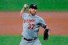 Washington Nationals starting pitcher Stephen Strasburg throws a pitch to the Baltimore Orioles during the first inning of a baseball game, Friday, Aug. 14, 2020, in Baltimore. (AP Photo/Julio Cortez)