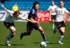 In this March 7, 2012, file photo, Japan's Yuki Nagasato, center, challenges Germany's Annike Krahn, left, and Josephine Henning during the Algarve Cup women's soccer final match at the Algarve stadium outside Faro, southern Portugal. Nagasato won the Women's World Cup with Japan in 2011 and currently plays for the Chicago Red Stars in the NWSL. Now she is joining the Japanese men's club Hayabusa Eleven on loan. (AP Photo/Armando Franca, File)