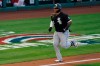 Chicago White Sox's Yermin Mercedes (73) runs the bases after hitting a home run during the second inning of a baseball game against the Los Angeles Angels Saturday, April 3, 2021, in Anaheim, Calif. (AP Photo/Ashley Landis)