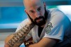 Oakland Athletics pitcher Mike Fiers ponders a question during an interview with the media on Friday, Jan. 24, 2020, in Oakland, Calif. Fiers, the Oakland pitcher and whistleblower in the Houston Astros sign-stealing scandal, appeared with teammates and manager Bob Melvin at team offices. Fiers has not spoken publicly about the sign stealing since the story was published in The Athletic in November. (AP Photo/Ben Margot)
