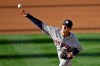 Houston Astros pitcher Zack Greinke works against the Oakland Athletics in the first inning of a baseball game Friday, Aug. 7, 2020, in Oakland, Calif. (AP Photo/Ben Margot)