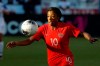 Canada defender Ashley Lawrence brings the ball downfield during the first half of a CONACAF women's Olympic qualifying soccer match against Costa Rica on Friday, Feb. 7, 2020, in Carson, Calif. (AP Photo/Chris Carlson)