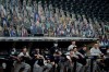 The New York Yankees look on during the ninth inning in Game 5 of a baseball American League Division Series against the Tampa Bay Rays, Friday, Oct. 9, 2020, in San Diego. (AP Photo/Jae C. Hong)