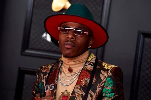 DaBaby arrives at the 63rd annual Grammy Awards at the Los Angeles Convention Center on Sunday, March 14, 2021. (Photo by Jordan Strauss/Invision/AP)