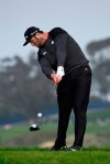 Jon Rahm of Spain hits his tee shot on the fifth hole of the South Course at Torrey Pines Golf Course during the second round of the Farmers Insurance golf tournament Friday Jan. 24, 2020, in San Diego. (AP Photo/Denis Poroy)
