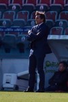 Inter coach Antonio Conte looks on during the Italian Serie A soccer match between Cagliari and Inter Milan at the Sardegna Arena in Cagliari, Italy, Sunday, Dec. 13, 2020. (Alessandro Tocco/LaPresse via AP)