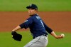Seattle Mariners relief pitcher Yoshihisa Hirano works against a San Diego Padres batter during the sixth inning of a baseball game Tuesday, Aug. 25, 2020, in San Diego. (AP Photo/Gregory Bull)