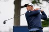Jon Rahm, of Spain, hits from the first tee during practice for the PGA Championship golf tournament at TPC Harding Park in San Francisco, Tuesday, Aug. 4, 2020. (AP Photo/Jeff Chiu)