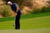 Lanto Griffin putts on the ninth hole during the second round of the Zozo Championship golf tournament Friday, Oct. 23, 2020, in Thousand Oaks, Calif. (AP Photo/Marcio Jose Sanchez)