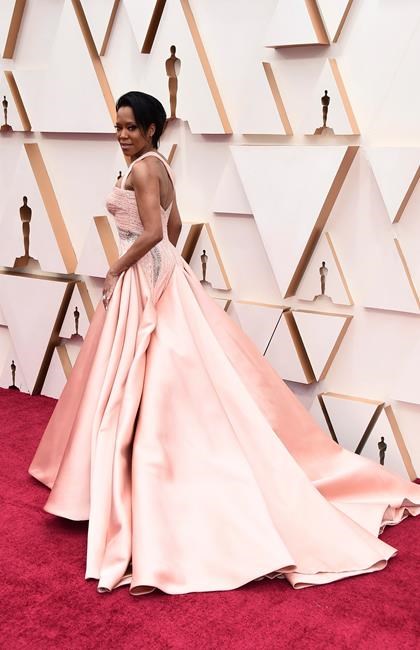 Regina King arrives at the Oscars on Sunday, Feb. 9, 2020, at the Dolby Theatre in Los Angeles. (Photo by Jordan Strauss/Invision/AP)