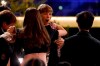 Taylor Swift reacts as she3 is announced as winner of the award for album of the year for 