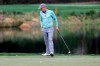Justin Thomas reacts after missing his shot on the fourth hole during the final round of the Zozo Championship golf tournament Sunday, Oct. 25, 2020, in Thousand Oaks, Calif. (AP Photo/Ringo H.W. Chiu)