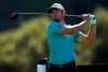 Sam Burns tees off on the ninth hole during the second round of the Genesis Invitational golf tournament at Riviera Country Club, Friday, Feb. 19, 2021, in the Pacific Palisades area of Los Angeles. (AP Photo/Ryan Kang)