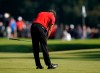 Tiger Woods reacts after hitting his third shot on the 11th hole during the final round of the Genesis Invitational golf tournament at Riviera Country Club, Sunday, Feb. 16, 2020, in the Pacific Palisades area of Los Angeles. (AP Photo/Ryan Kang)