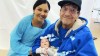 Submitted by Lisa Muswagon / CBC
Charles Scribe, right, had been living at Parkview Place since March. His daughter Lisa Muswagon, left, and his wife had been calling for his discharge since the COVID-19 outbreak there worsened.