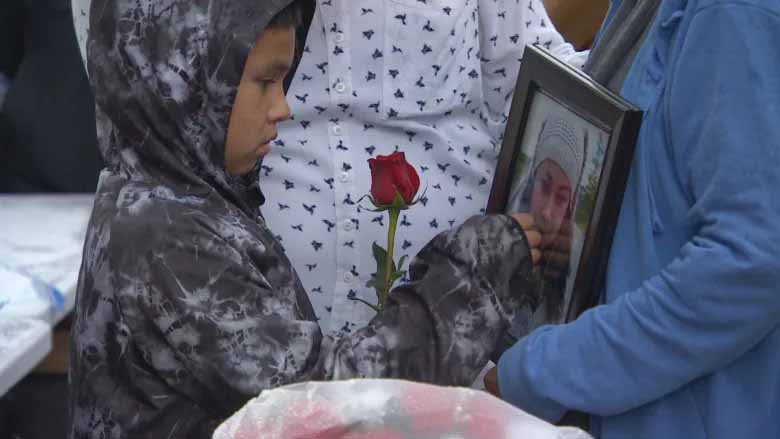 25-year-old homicide victim Doris Trout leaves behind three children, who Manitoba Keewatinowi Okimakanak said will need extra love and support following their mother's violent death. (Tyson Koschik / CBC)