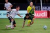 Philadelphia Union defender Kai Wagner, left, and Portland Timbers midfielder Eryk Williamson collide during the first half of an MLS soccer match, Wednesday, Aug. 5, 2020, in Kissimmee, Fla. (AP Photo/John Raoux)