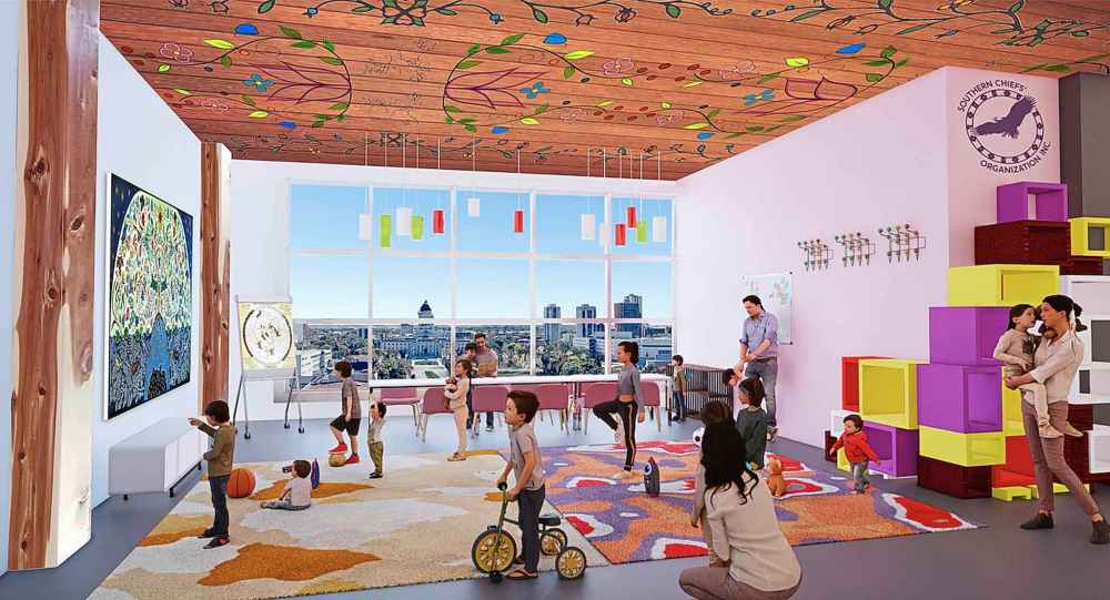 The building will house a daycare where children learn Indigenous languages. (Handout / Hudson's Bay Company / The Canadian Press)