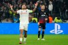 Lyon's Memphis Depay celebrates after he scored a goal during the group G Champions League soccer match between Lyon and RB Leipzig at the Lyon Olympic Stadium in Decines, outside Lyon, France, Tuesday, Dec. 10, 2019. (AP Photo/Laurent Cipriani)