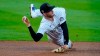 FILE - wldColorado Rockies shortstop Trevor Story throws after fielding a ground ball against the Los Angeles Angels in the first inning of a baseball game in this file photograph taken Friday, Sept. 11, 2020, in Denver. Story, who will be a free agent at the end of the 2021 season, has become the face of the Rockies with the trade of third baseman Nolan Arenado to St. Louis. (AP Photo/David Zalubowski, File)